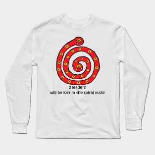 TABCxon #019b Twin Head in Spiral Maze Long Sleeve T-Shirt